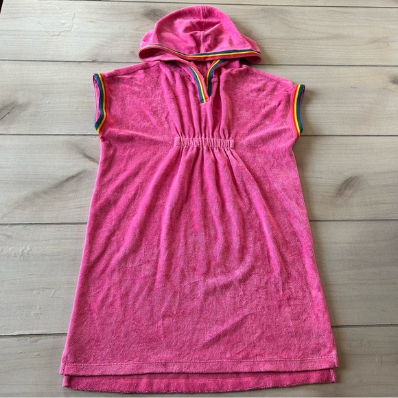 Hanna Andersson Other - Hanna Andersson Pink Hooded Terrycloth Swim Coverup